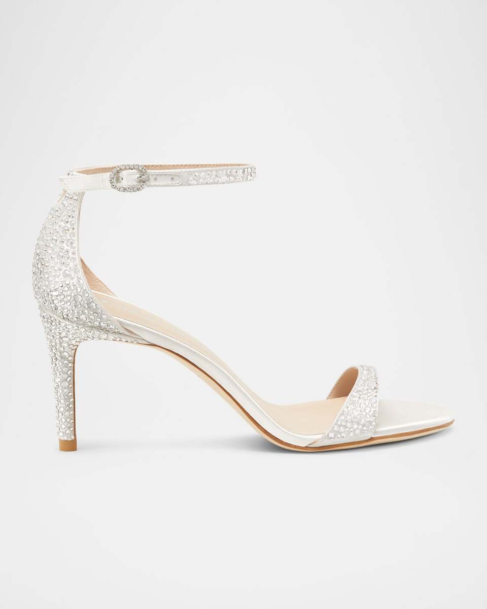 Nudist Embellished Ankle-Strap Sandals